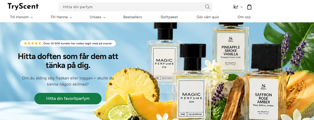 Confronto tra campioni di profumi di lusso