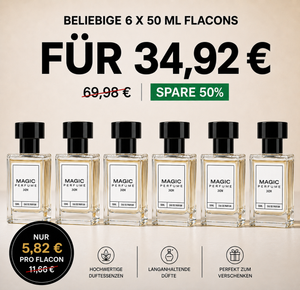 6 flaconi di profumo da 50 ml