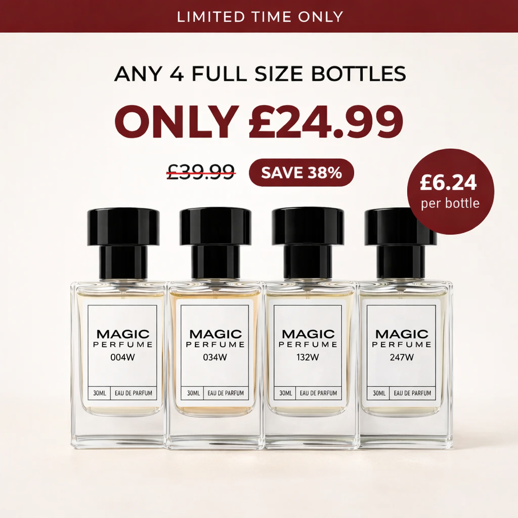 4x 30ml Perfume Bottles