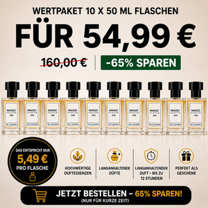 10 frascos de perfume de 50 ml